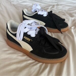 Puma Palermo Moda Xtra Black White with Gum Sole Sneakers